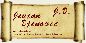 Jevtan Đenović vizit kartica